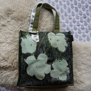 Andy Warhol Canvas Tote Bag Flowers